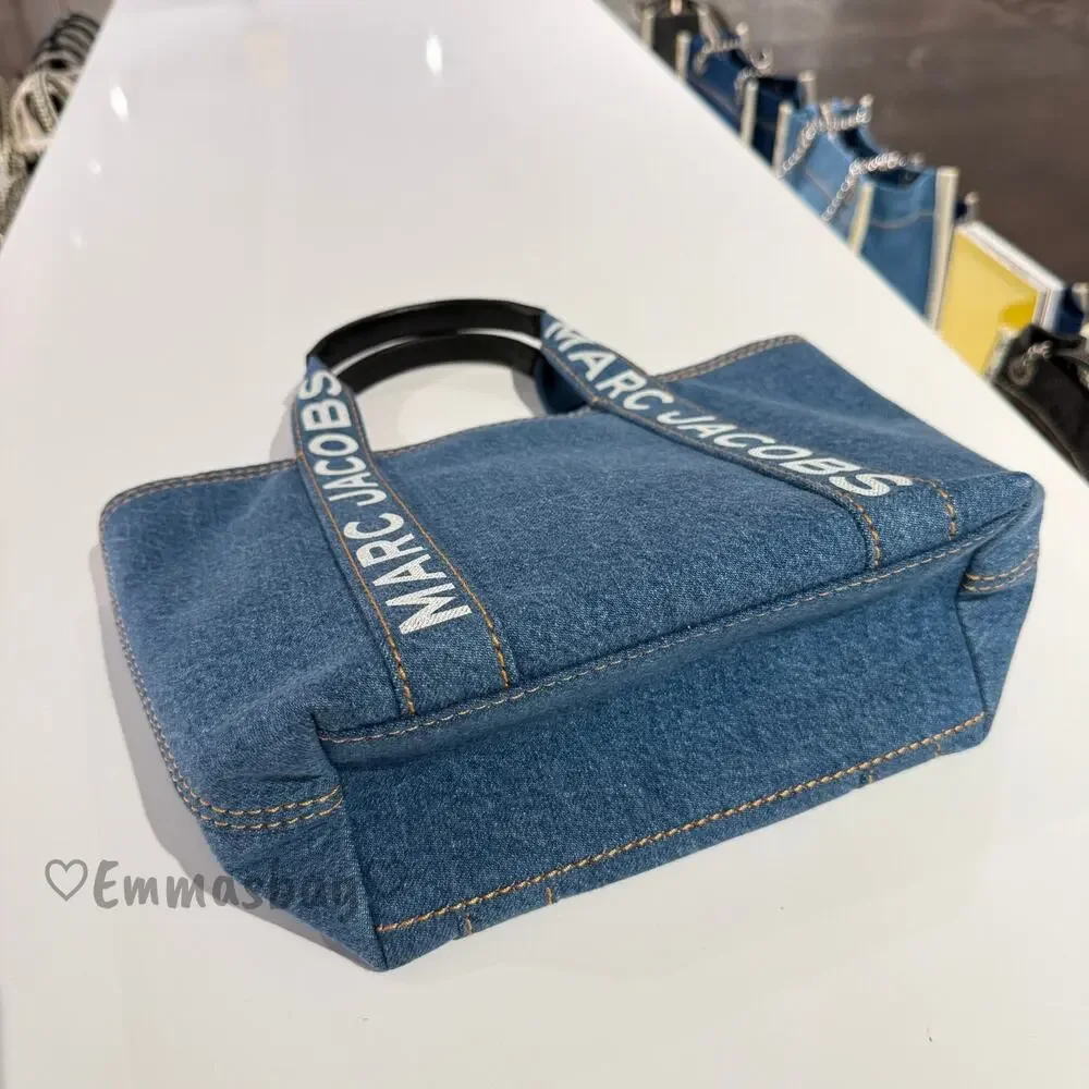 MARC JACOBS Small Canvas Tote 4F5HTT015H02 Denim - Picture 5 of 8